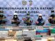 Bea Cukai musnahkan jutaan batang rokok ilegal hasil penindakan di wilayah Jawa Timur